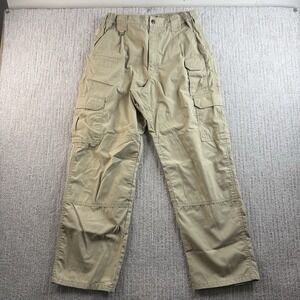 5.11 Tactical Series Khaki Cargo Pants Mens Size 32x30 Beige 511 Taclite Ripstop